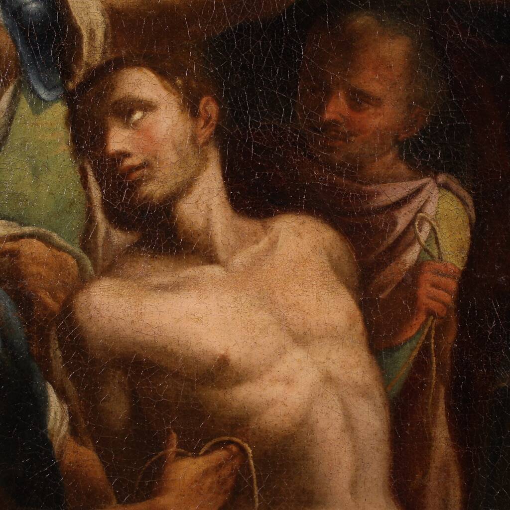 Great 17th century religious painting, Saint Sebastian
