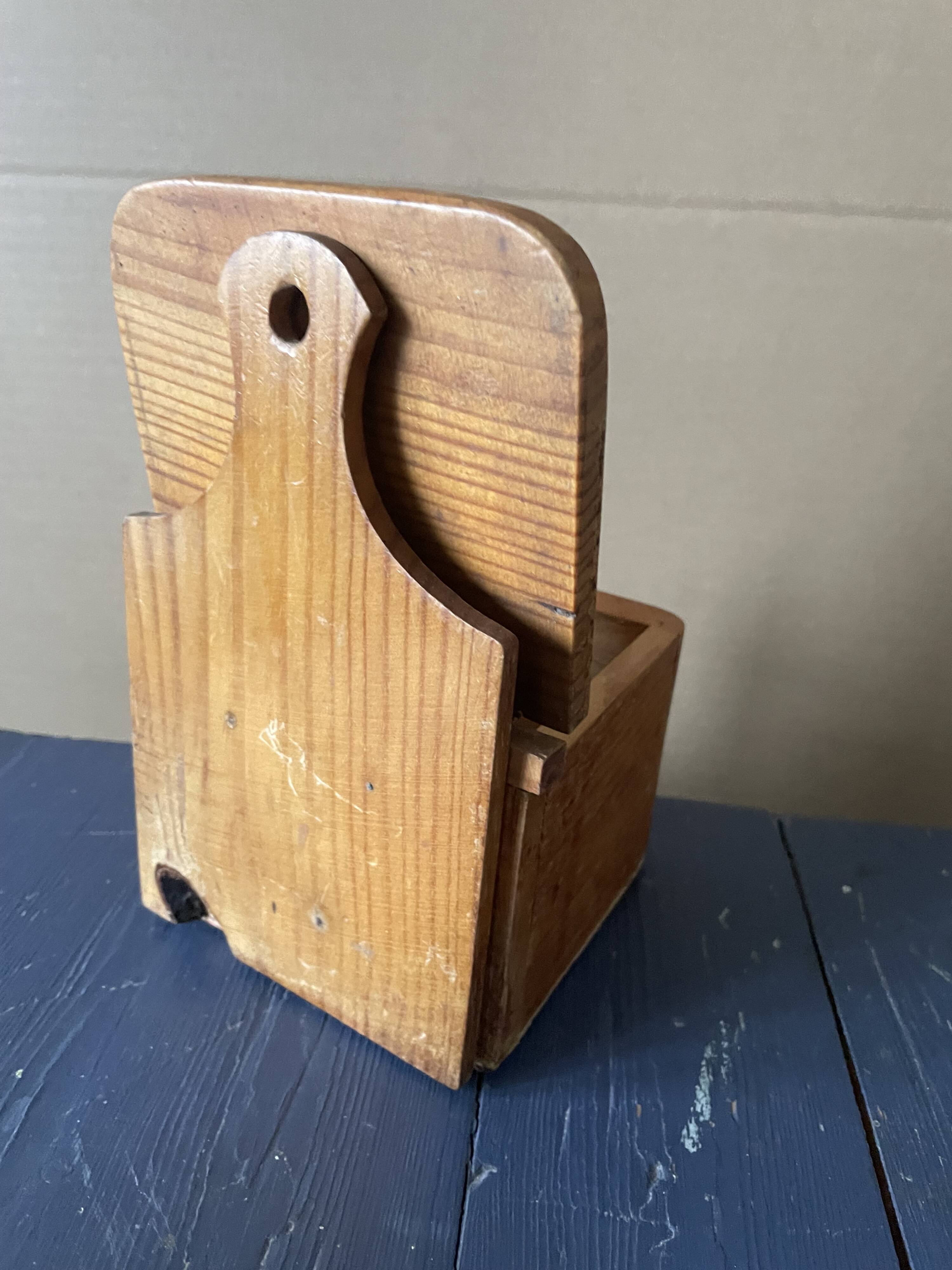 Old wooden salt box