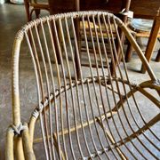 Fauteuil en rotin années 1960 n° 2