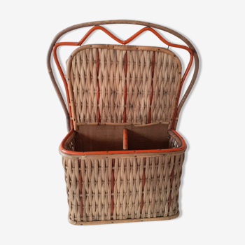 Vintage office storage basket