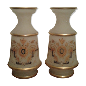 Vases opaline Napoléon