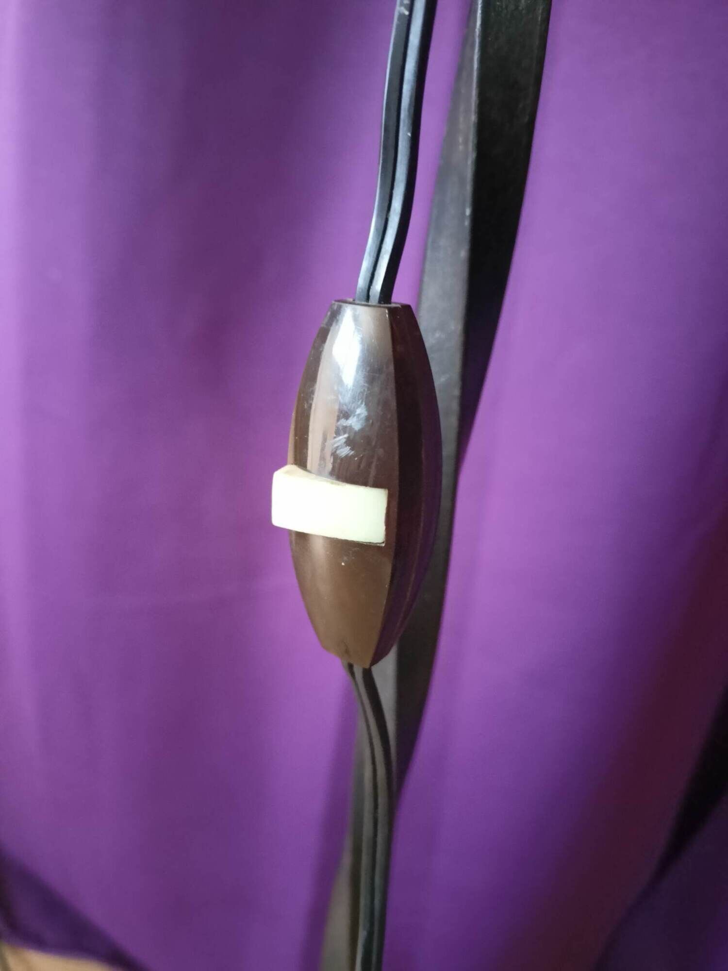 Vintage floor lamp - 40s , wrought iron with scroll feet