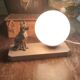 Art Deco table lamp German Shepherd