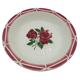 Hollow dish salad bowl Digoin Sarreguemines Cibon rose decoration