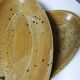 2 oval stoneware/ceramic dishes, vintage Salins, 1960s
