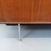 Vintage modernist enfilade in rosewood and chrome metal from the 60s and 70s.