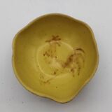 Ceramic bowl with rooster decoration signed