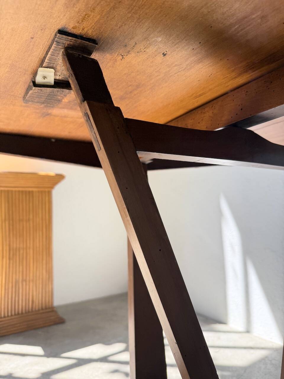 1950s oak winegrower's table