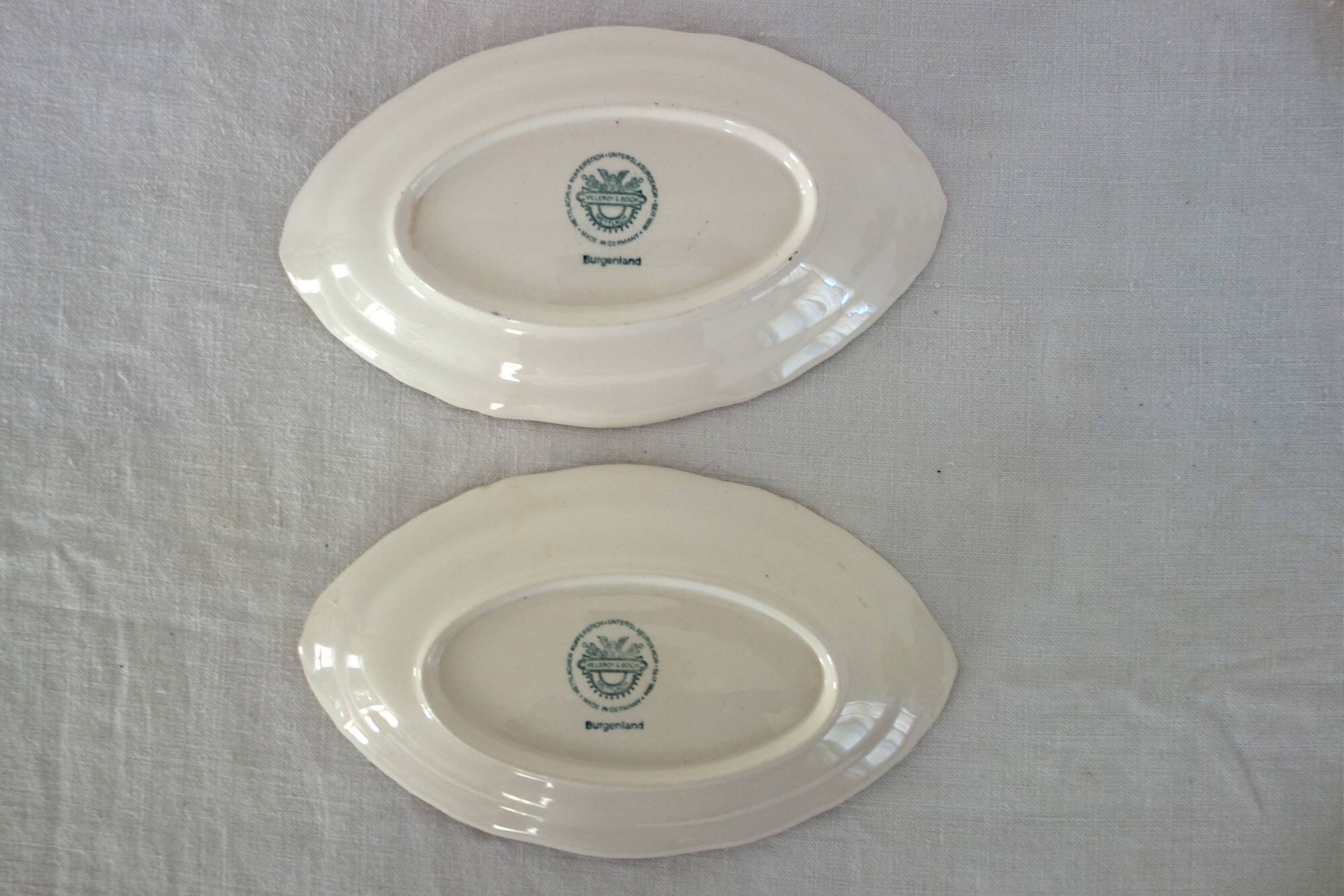 3 plates Villeroy & Boch model Burgenland red