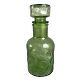 Bouteille verre verte cratères