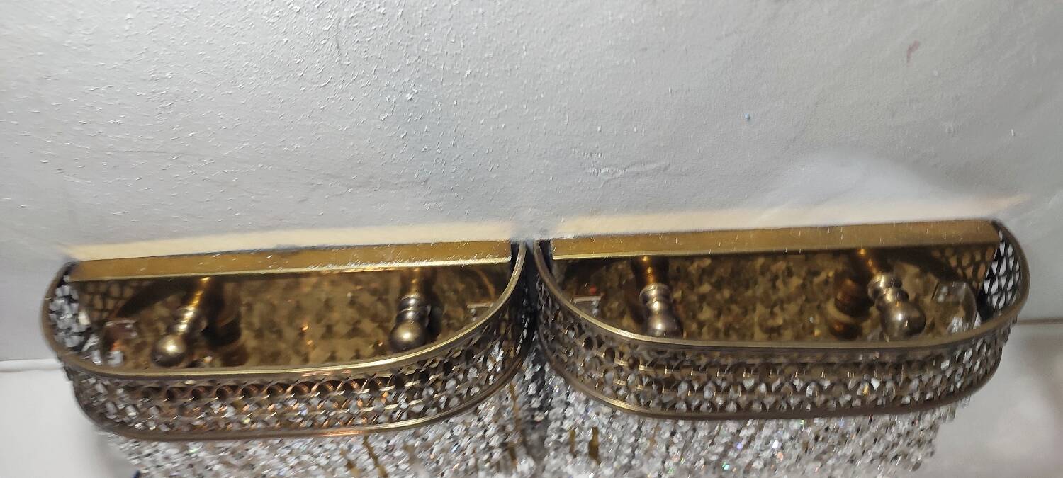 Par de lámparas de pared. España, 1960s.