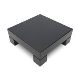 Black lacquered square table, 1970s