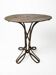 Eiffel garden table in riveted wrought iron from the 19th century.
