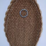 oval mirror braided cord dlg audoux minet 1960s