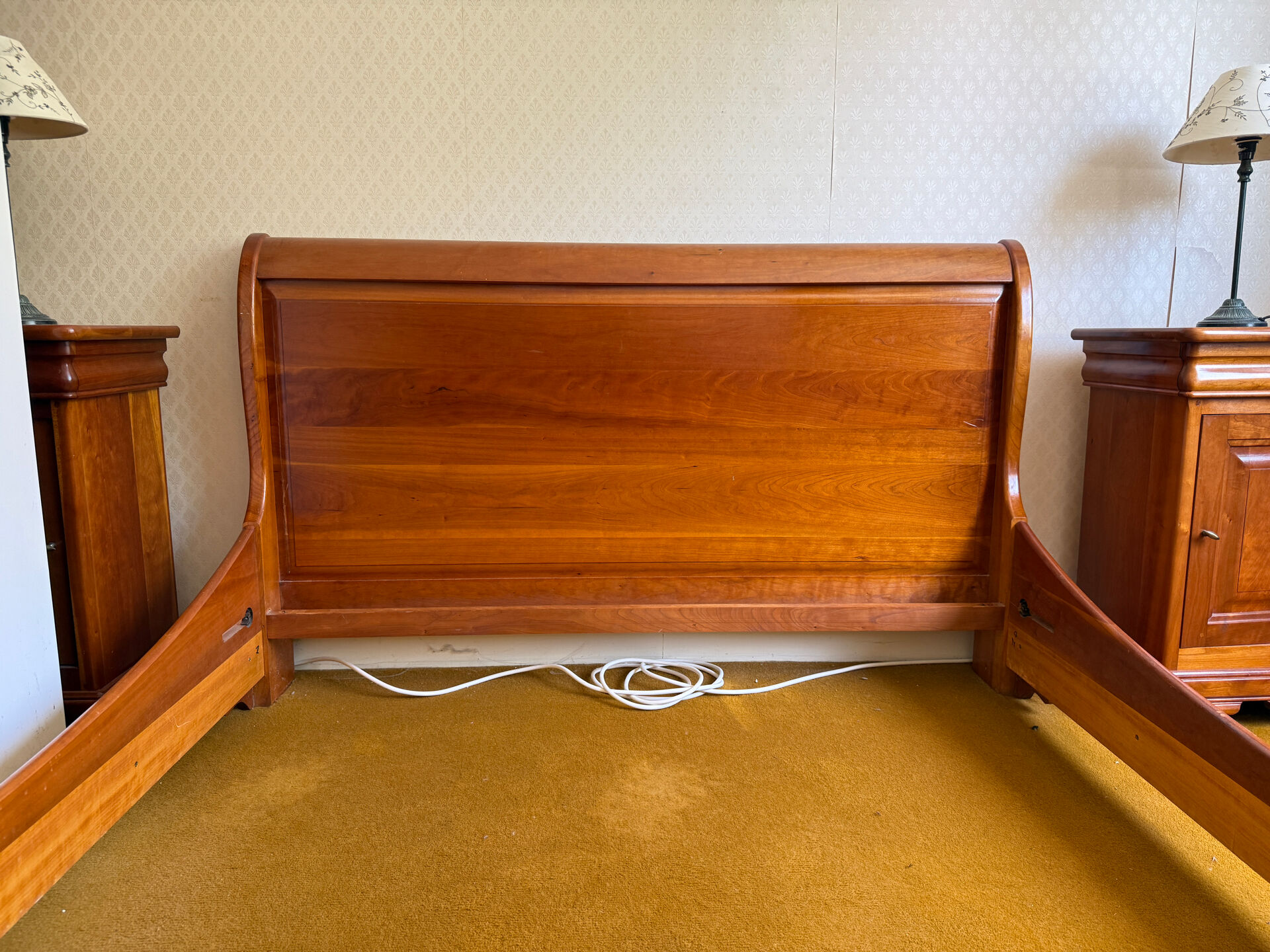 Bed and bedside tables