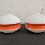 Space age suspensions from the 70s in opaline