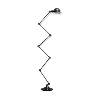 Vintage Jielde Industrial Graphite Lamp 6 arms by Jean Louis Domecq France 1960s