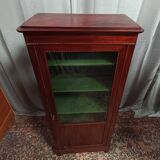 English style display cabinet in marquetry mahogany.