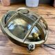 Vintage industrial brass clock – maritime/workshop style