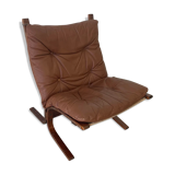 Vintage leather lounge chair Ingmar Relling