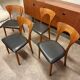 Suite de 4 chaises en teck par Niels Koefoed, 1960