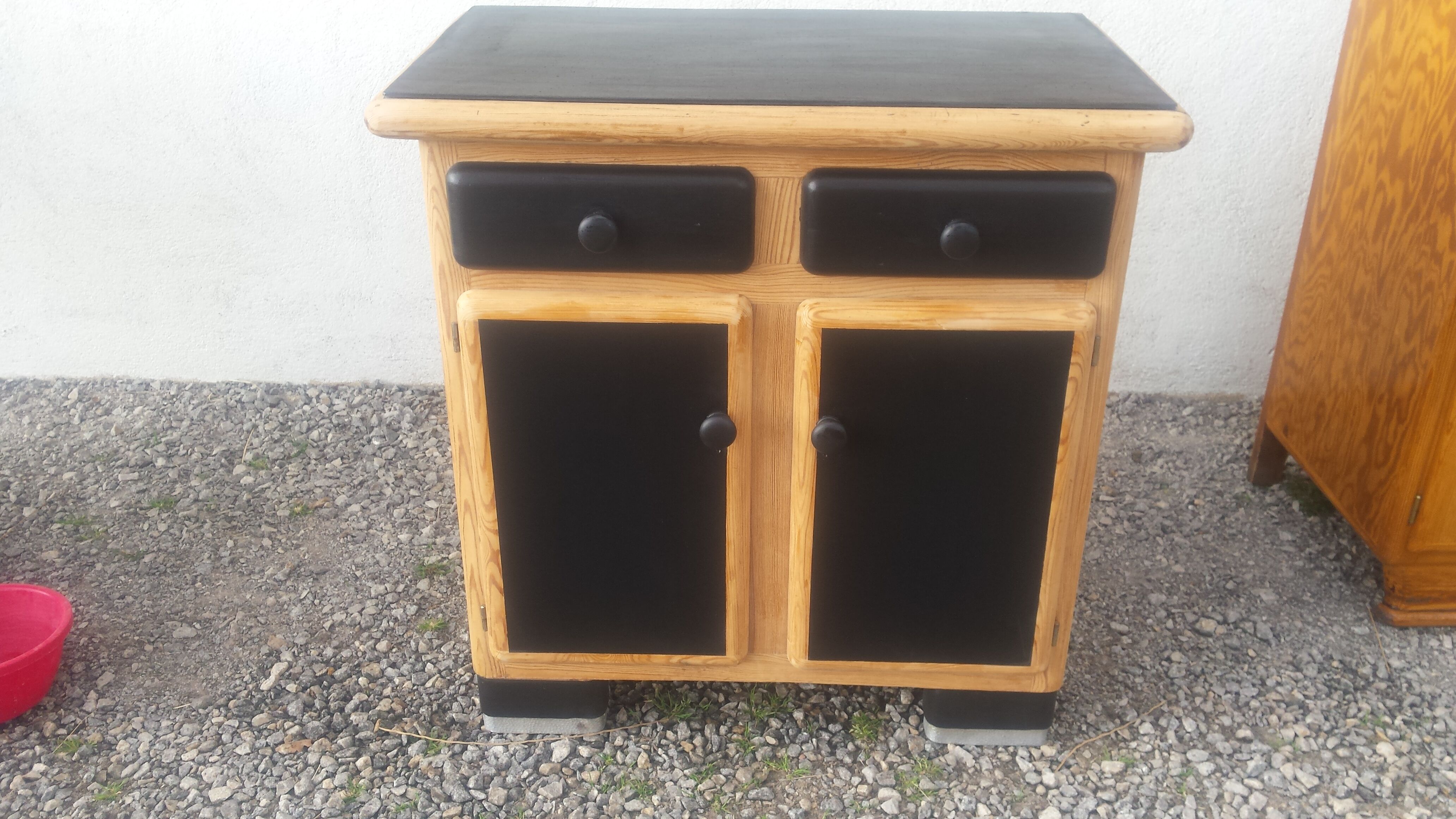 Black and wood mado buffet