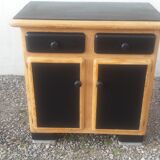 Black and wood mado buffet