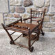 Chaise haute enfant en bois pliante