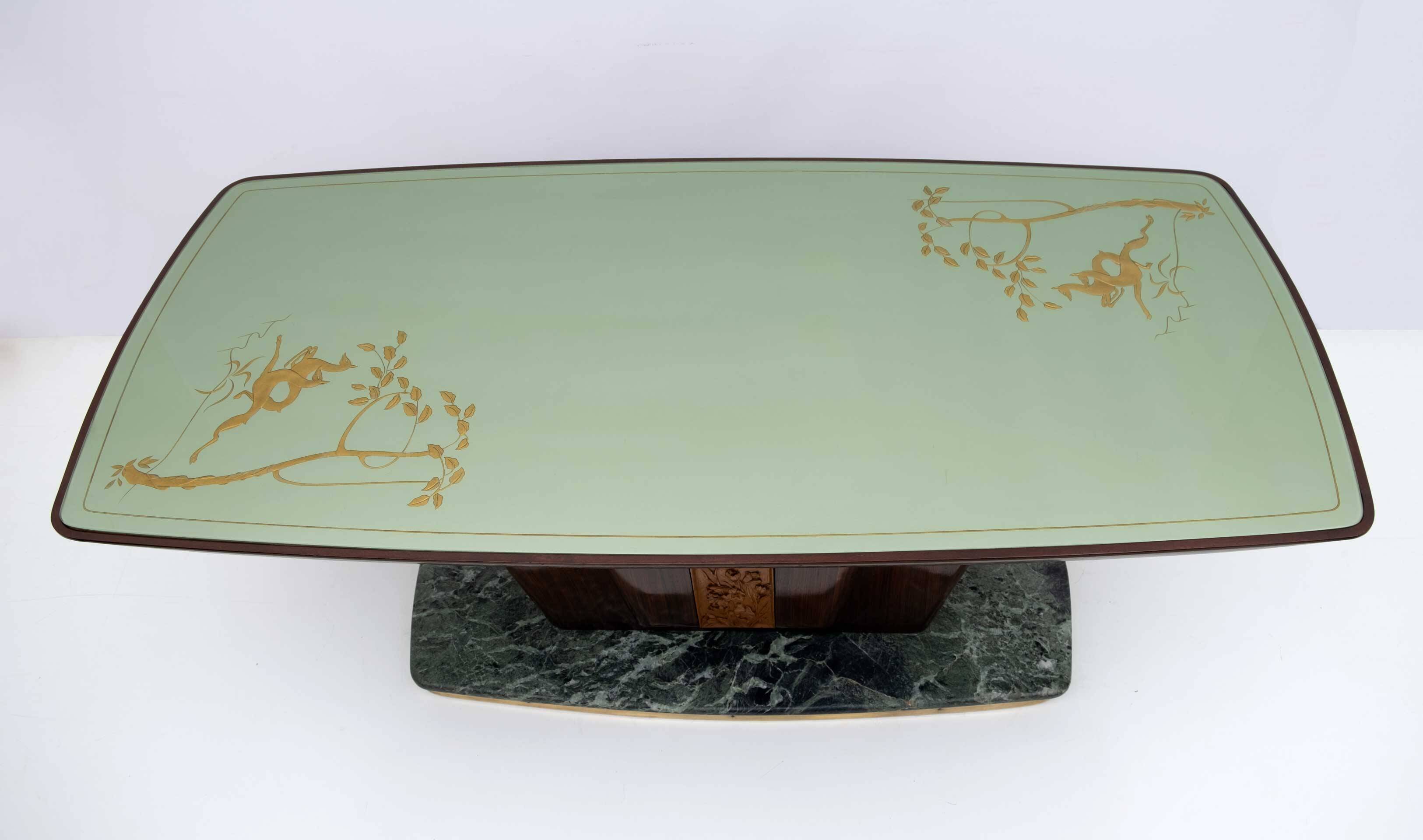 Table à manger italienne moderne du milieu du siècle de Vittorio Dassi, design emblématique, années 50