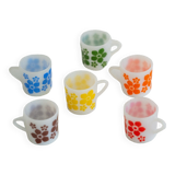 Opaline flower cups
