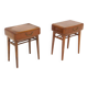 Set of 2 mahogany bedside tables by Axel Larsson, Sweden 1950