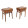 Set of 2 mahogany bedside tables by Axel Larsson, Sweden 1950