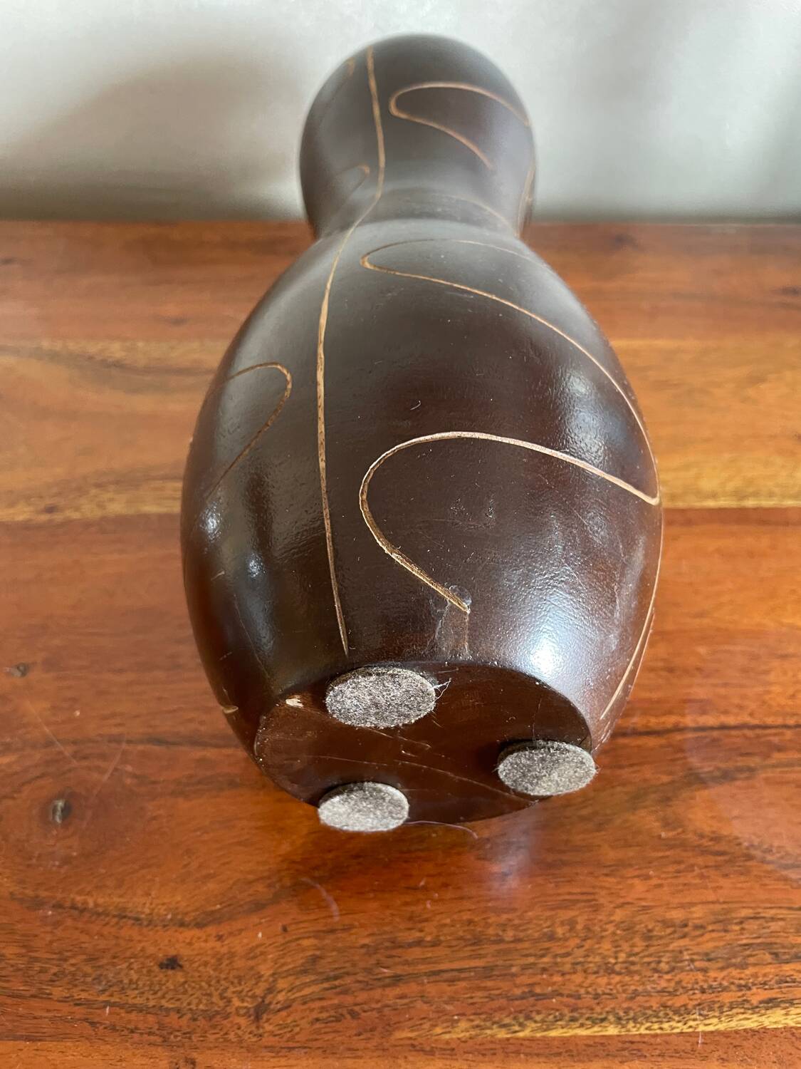Vase en bois Africain