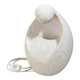 Lampe années 70 en pierre calcaire sculptée par Gérard Esnault