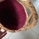 Panier osier intérieur velours