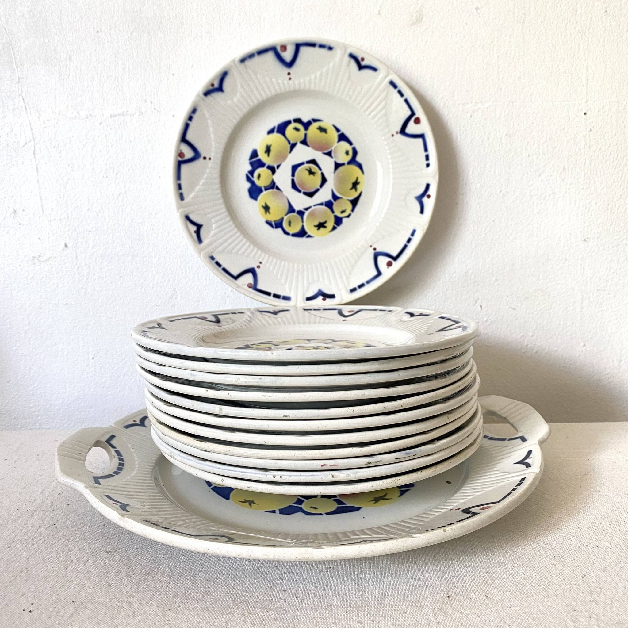 Amandinoise St Amand Art Deco Dessert Service