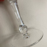 8 cut glass goblets
