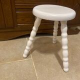 White tripod stool