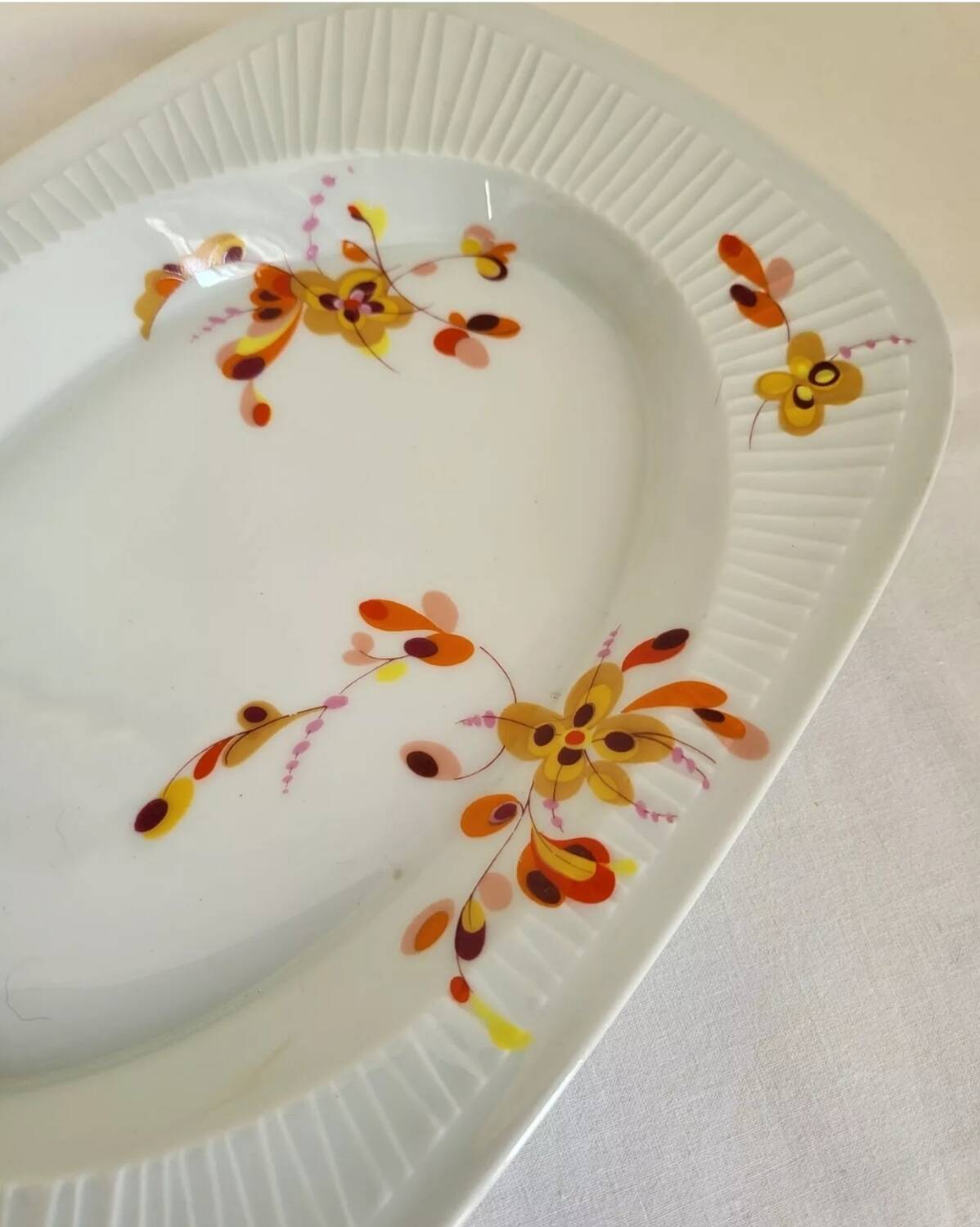 Haviland Limoges Gravy Boat and Porcelain Tray, Vintage
