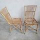 Lot de 4 chaises rotin