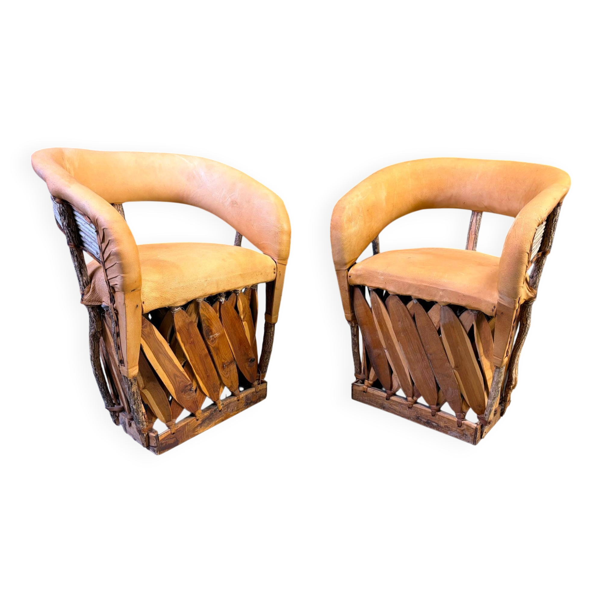 Paire de chaises Equipale mexicaines, années 1970