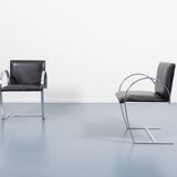 Pair of sculptural Italian chairs from the 1970s