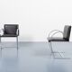 Pair of sculptural Italian chairs from the 1970s