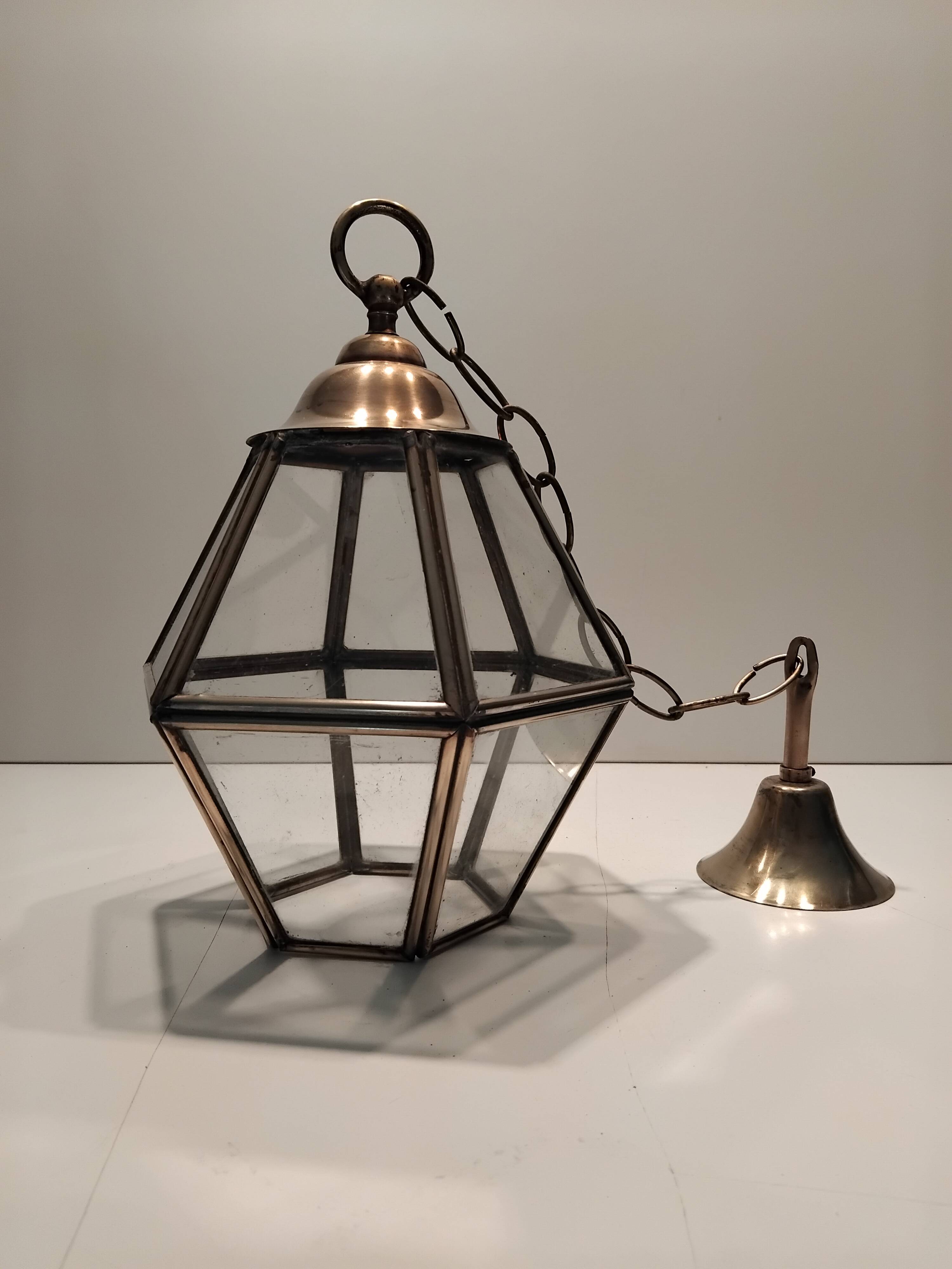 Hexagonal hanging lantern