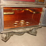 Coin - Bar from the 1940s in black-coloured cerused oak white of origin