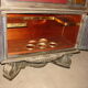 Silverware cabinet - 1940s bar in original black oak with white ceruse finish