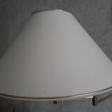 Double lighting brass floor lamp