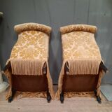 Paire de chaise "crapaud"