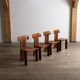 Mario Marenco Sapporo dining chairs Mobil Girgi Italy 1970s