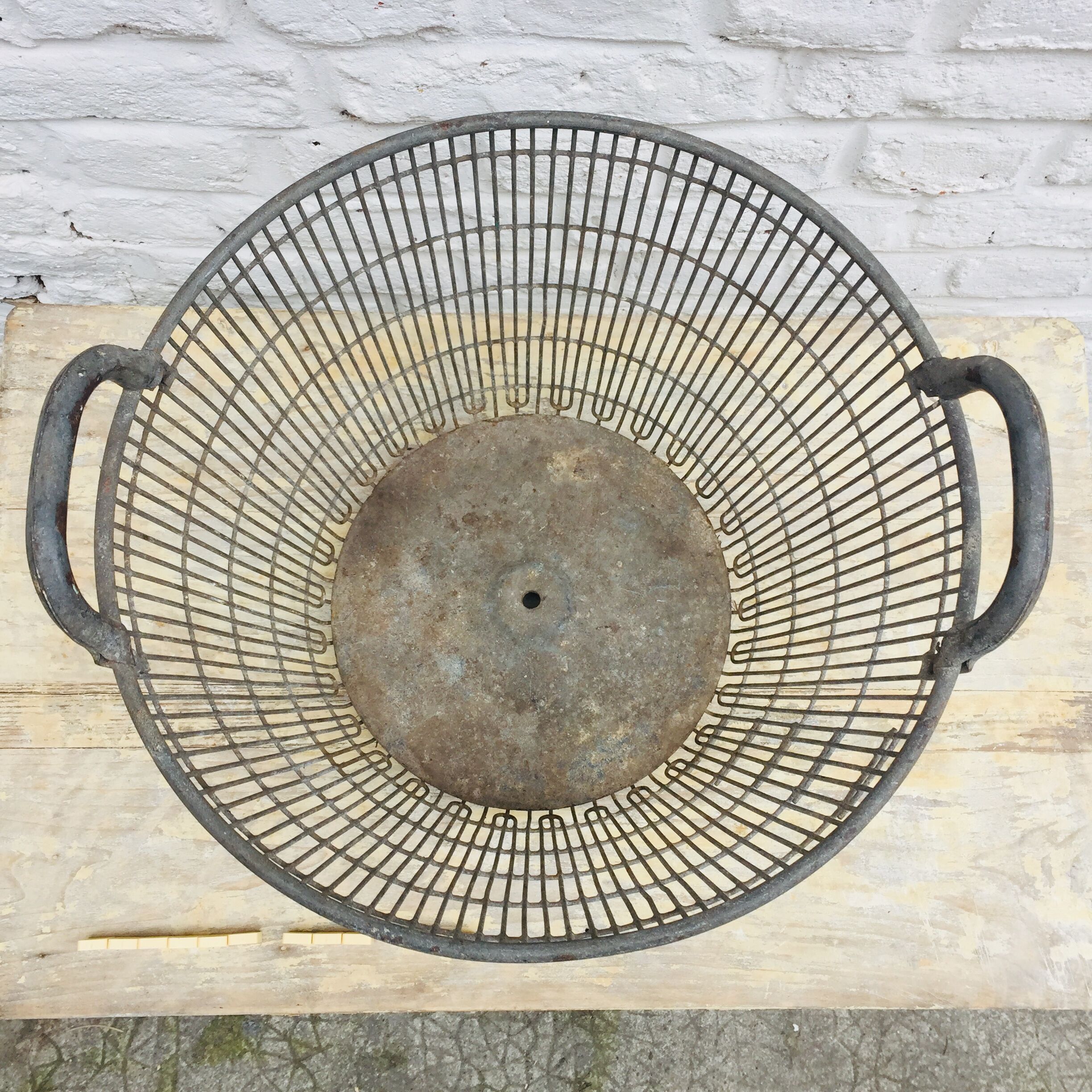 Industrial metal basket